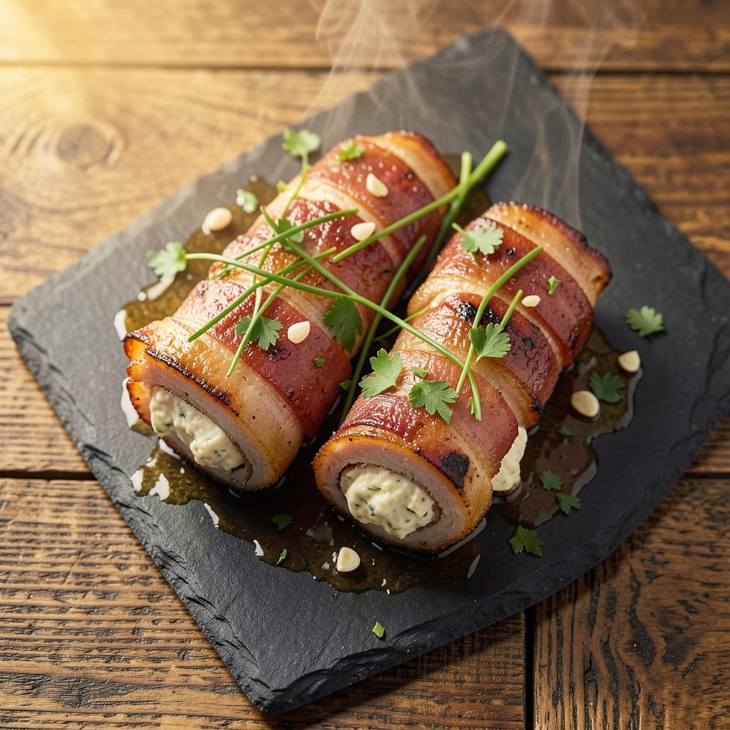 Bacon-Wrapped Stuffed Pork Chops Recipe: Crispy Crust and Juicy Centers