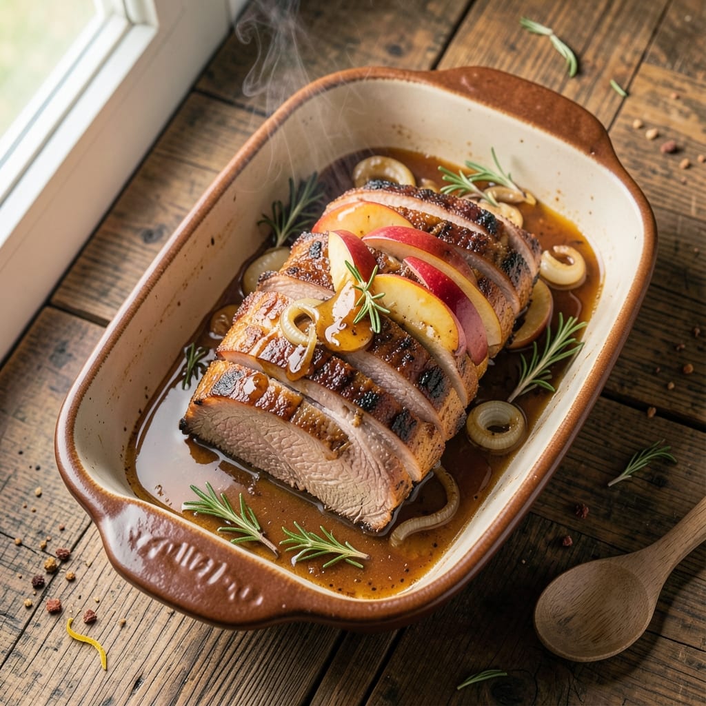 Apple Cinnamon Pork Roast Recipe: Spiced Apple-Caramelized Crust with Fall-Apart Meat
