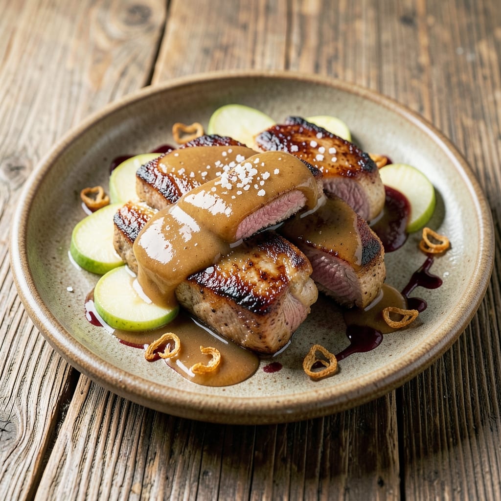 Apple Gravy Pork Recipe: Sweet-Tangy Glaze That Caramelizes Edges