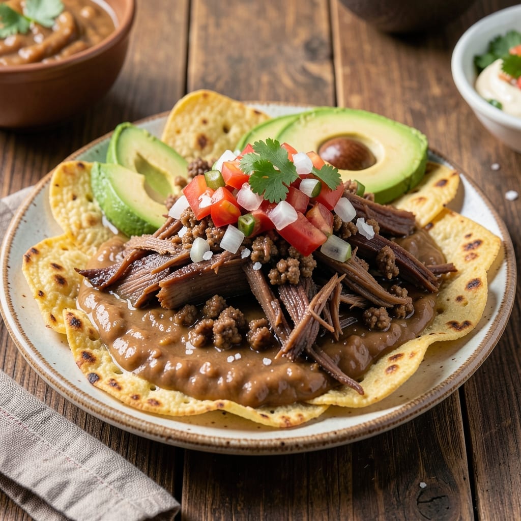 Authentic Pork Tostadas Recipe: Crispy Corn Shells Loaded With Zesty Salsa and Spiced Pork