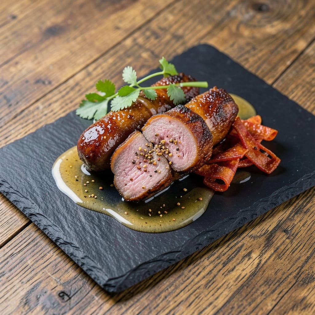 Asian Pork Sausage Recipe: Five-Spice Crispy Bites with Sticky Glaze