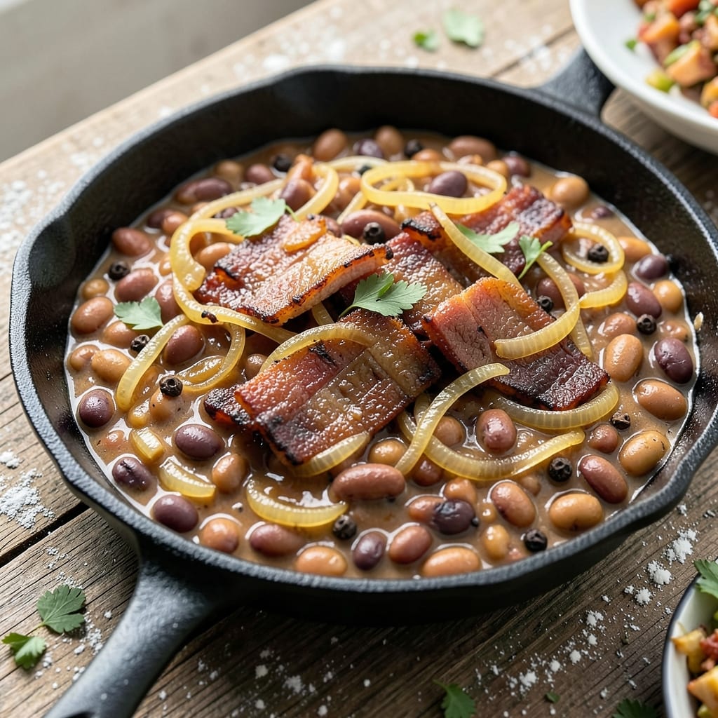 Baked Beans with Salt Pork Recipe: Smoky-Sweet Slow-Cooked Classic