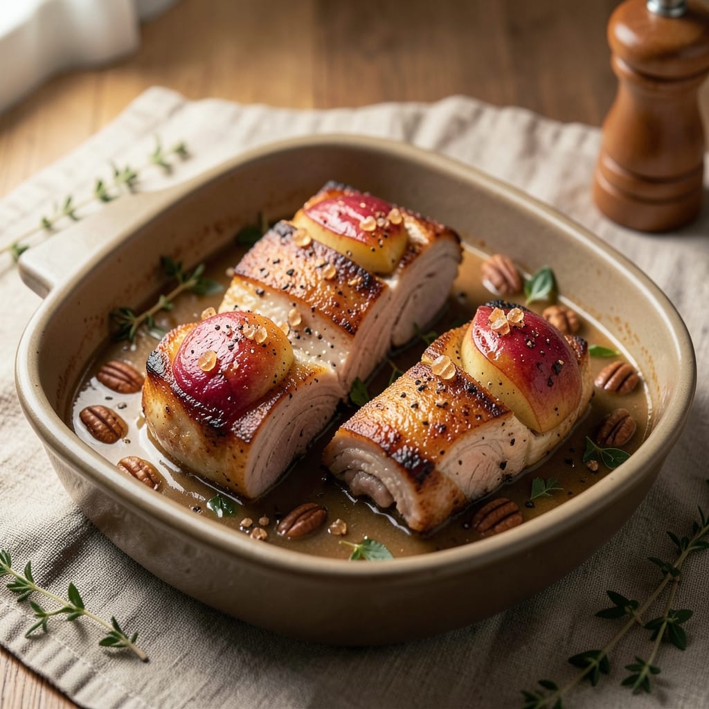 Baked Apple Stuffed Pork Chops Recipe: Caramelized Apple Crunch Meets Juicy Pork