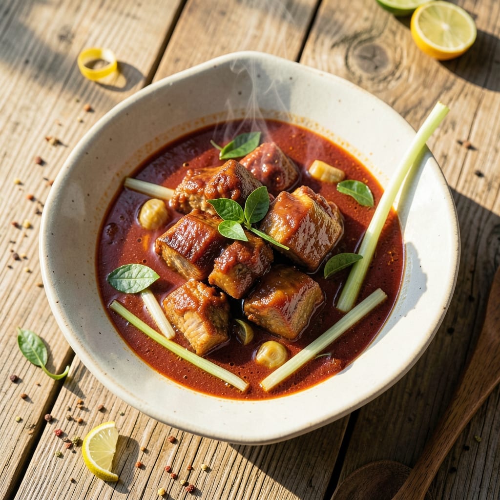 Authentic Thai Red Curry Pork Recipe: Fragrant Kaffir Lime and Galangal Depth