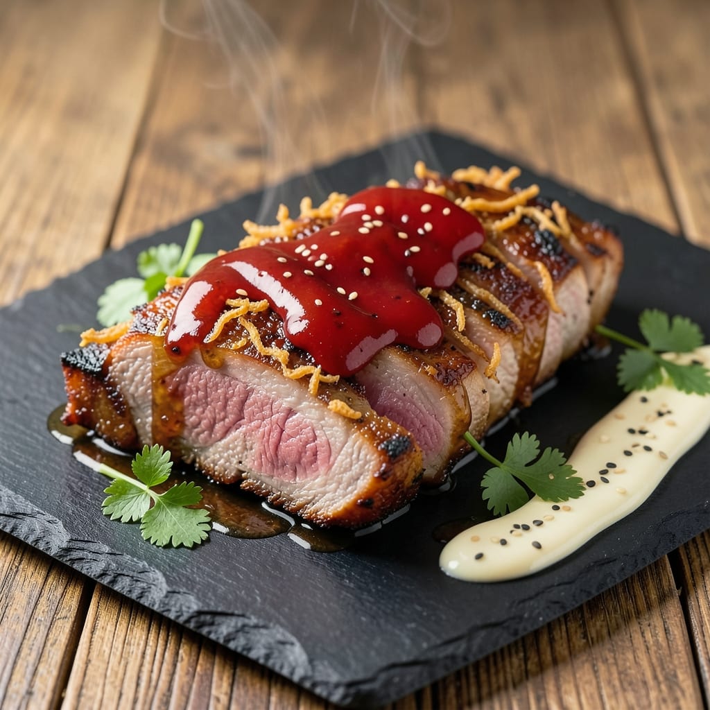 Asian BBQ Pork Loin Recipe: Five-Spice Glaze That Caramelizes Edges