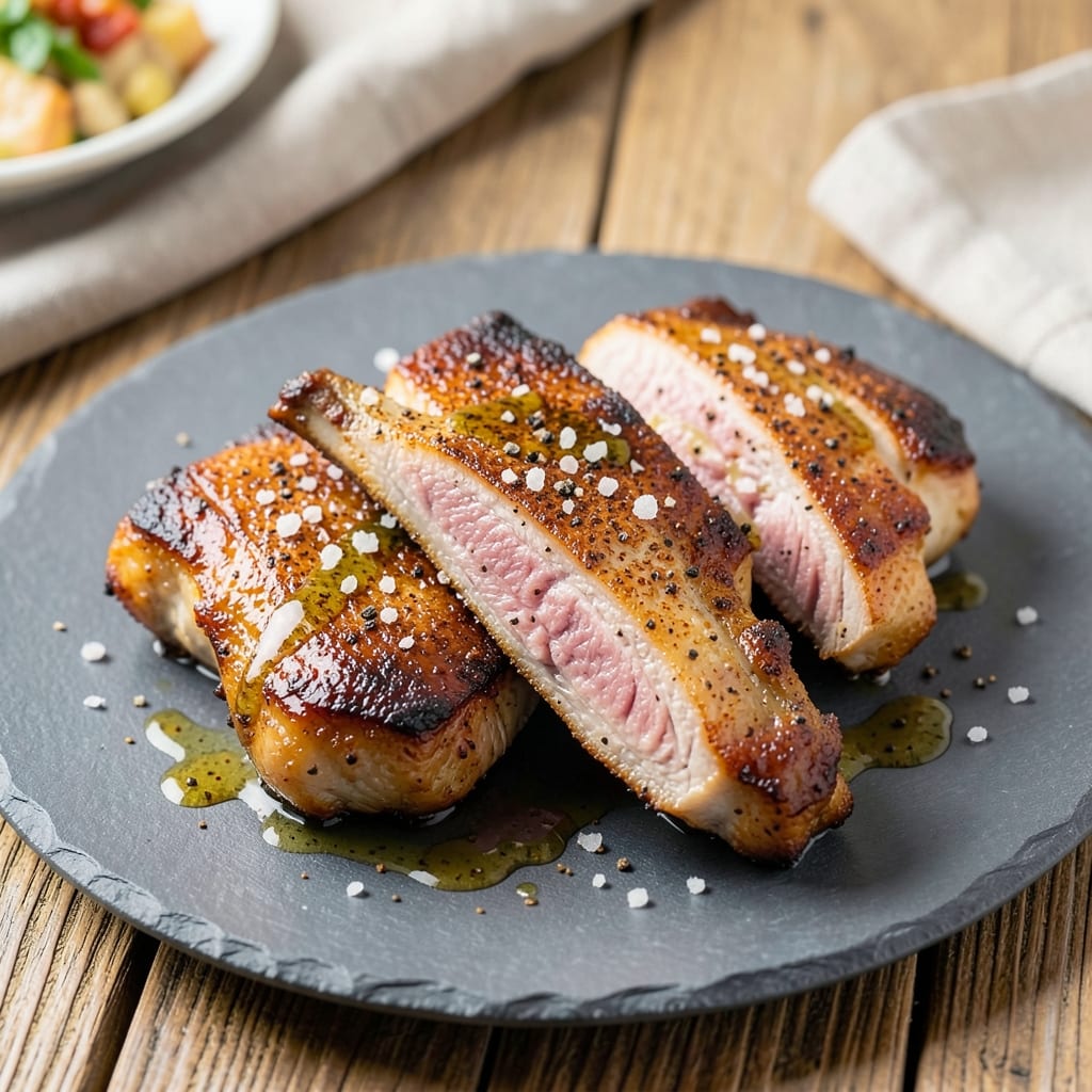 Air Fry Bone-In Pork Chops Recipe: Crispy Bark with Juicy, Marbled Meat