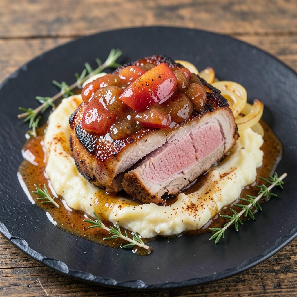 Apple Compote Pork Recipe: Sweet-Tart Glaze That Cuts Through Richness