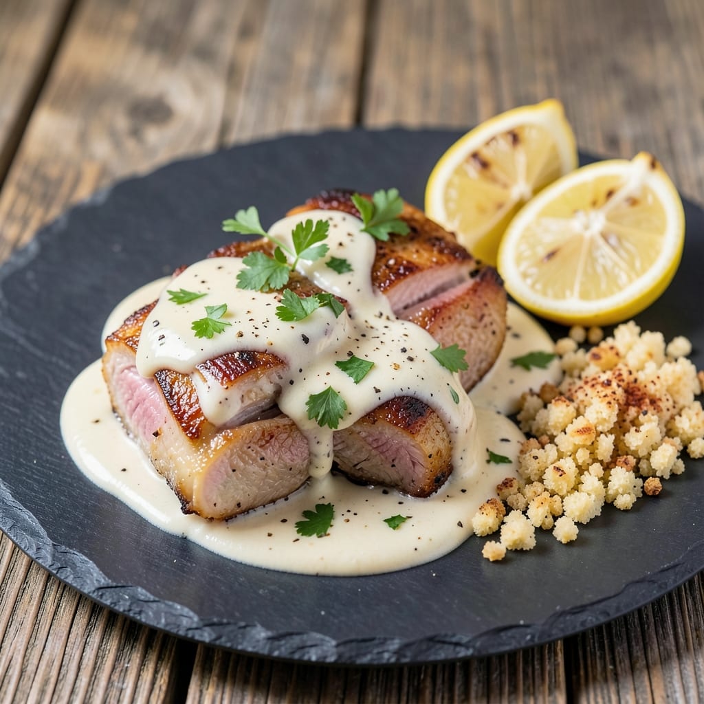 Angel Pork Chops Recipe: Pan-Seared with Garlic Butter and Crispy Edges