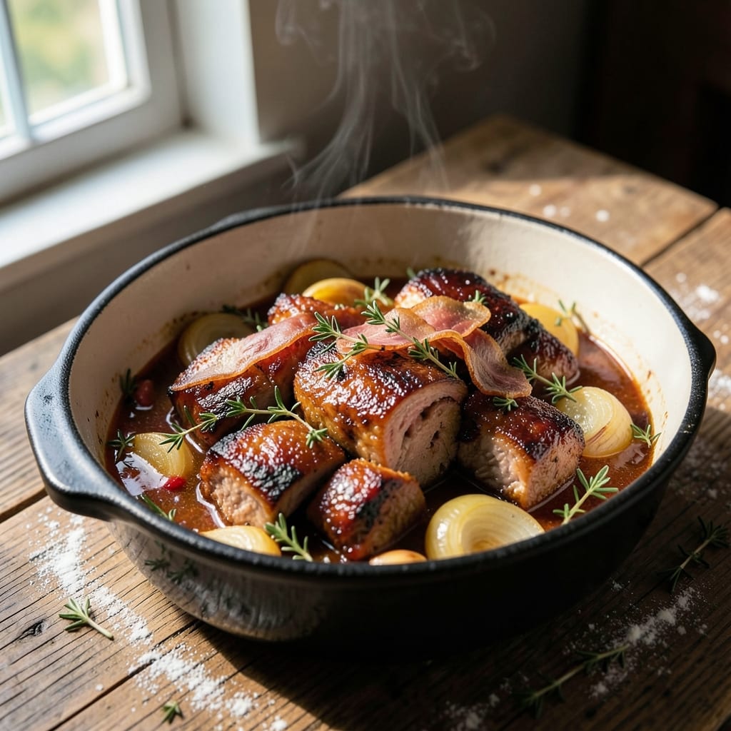 Apple Cider Braised Pork Recipe: Spiced Apple Cider Simmered to Fall-Off Tenderness