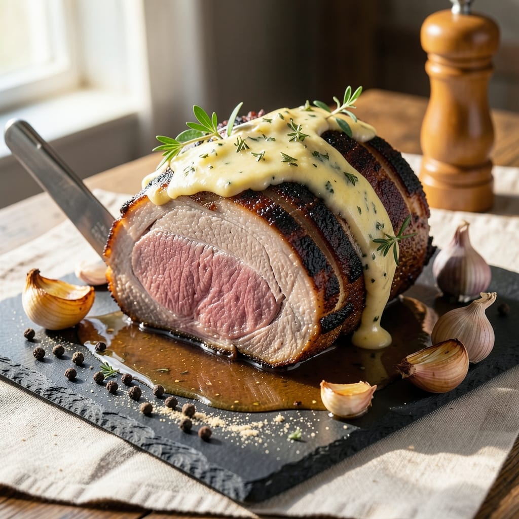 4-Rib Pork Roast Recipe: Slow-Roasted to Shatterproof Tenderness