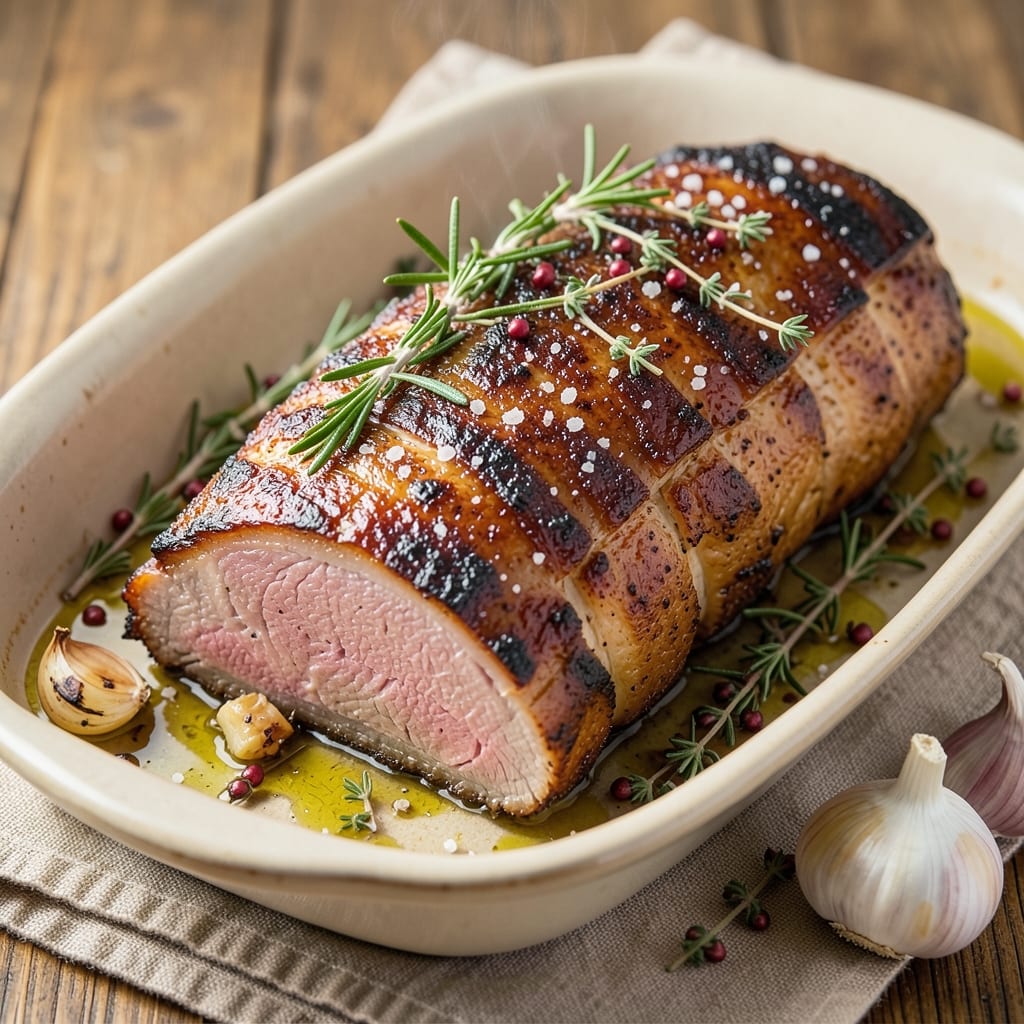 4-Pound Pork Loin Roast Recipe: Herb-Crusted Oven Roast With Perfect Pink Center
