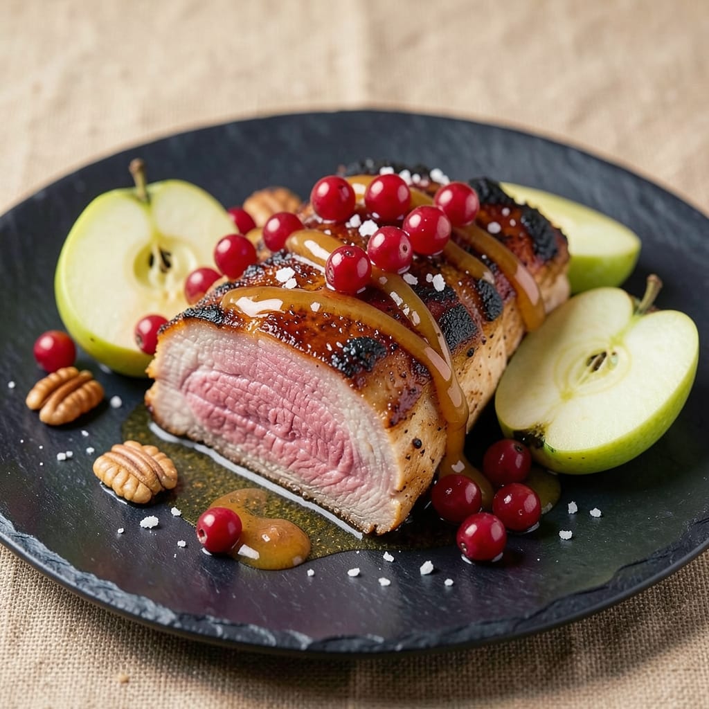Apple Cranberry Pork Loin Recipe: Sweet-Tart Glaze That Caramelizes to Perfection