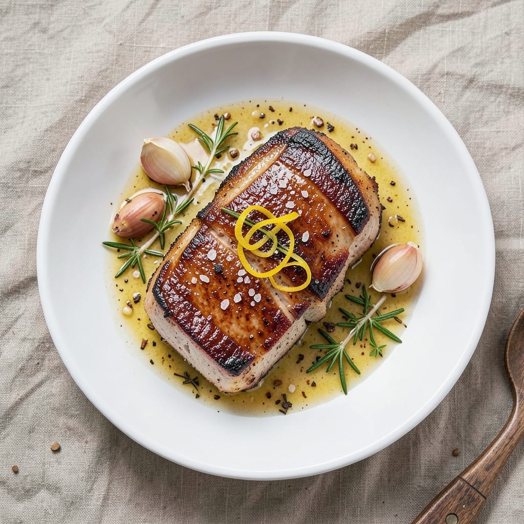 Alton Brown's Pork Chop Recipe: Pan-Seared with Herbed Butter Crust
