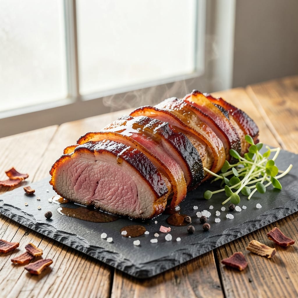 Applewood Smoked Bacon Pork Loin Recipe: Smoky Crisp Edges and Juicy Core