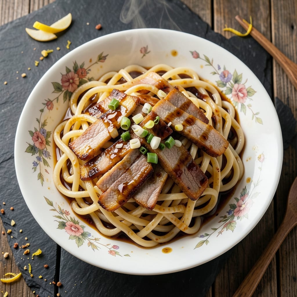 Authentic Chinese Pork Chow Mein Recipe: Wok-Fried Noodles With Crispy Pork and Silky Sauce
