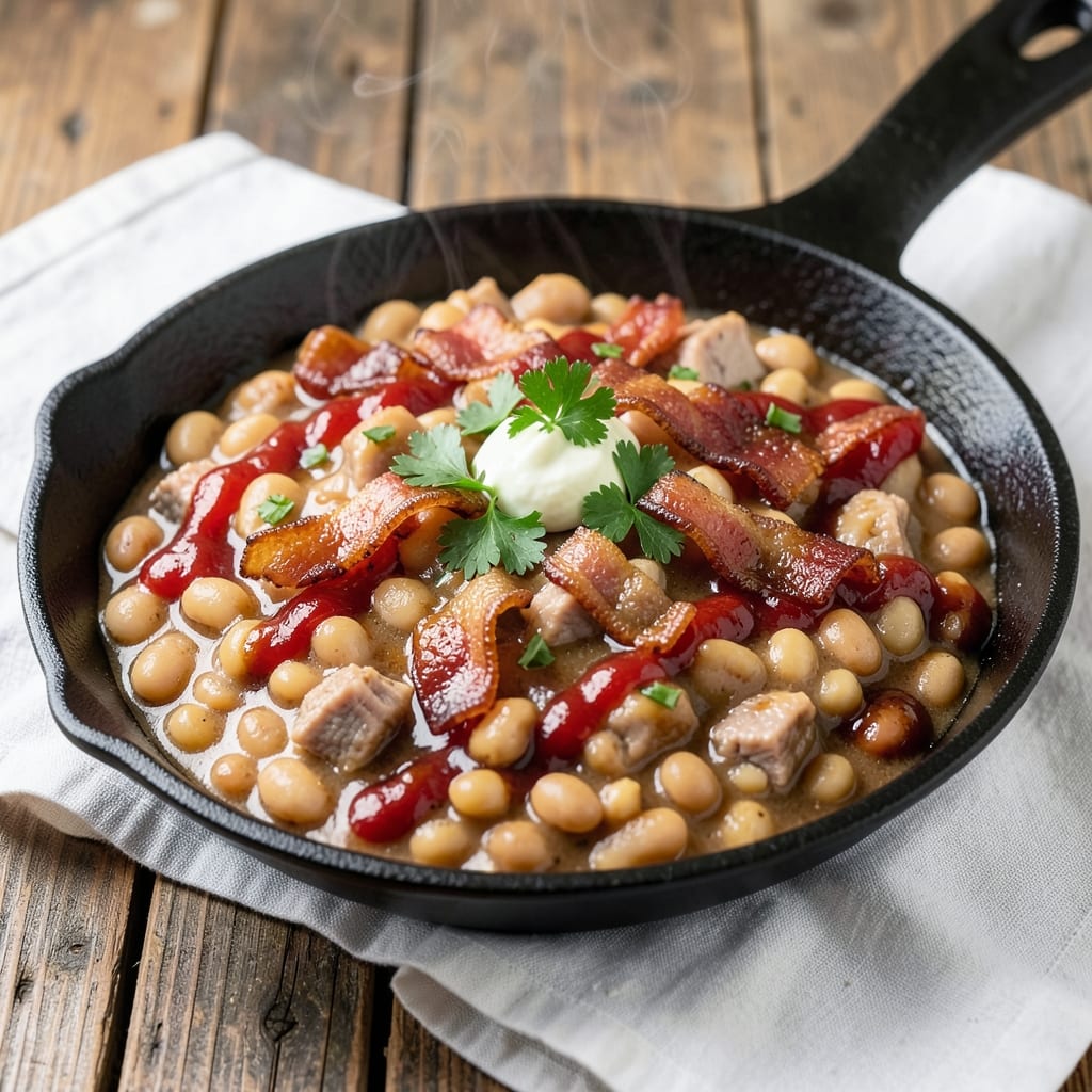 Baked Beans Recipe with Canned Pork and Beans: Smoky-Sweet One-Pot Simplicity