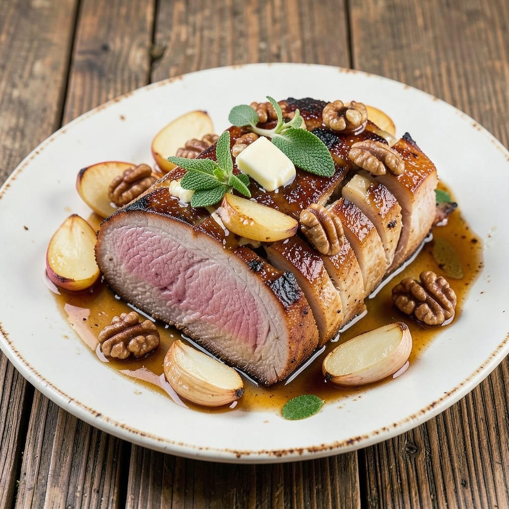Apple Walnut Stuffed Pork Roast Recipe: Nutty Filling That Stays Moist All Night