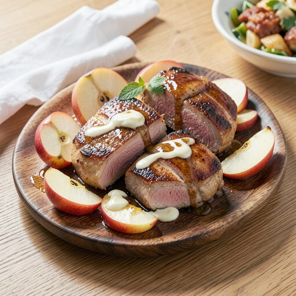 Apple Porkchop Recipe: Apple-Caramelized Crust With Juicy Pink Centers