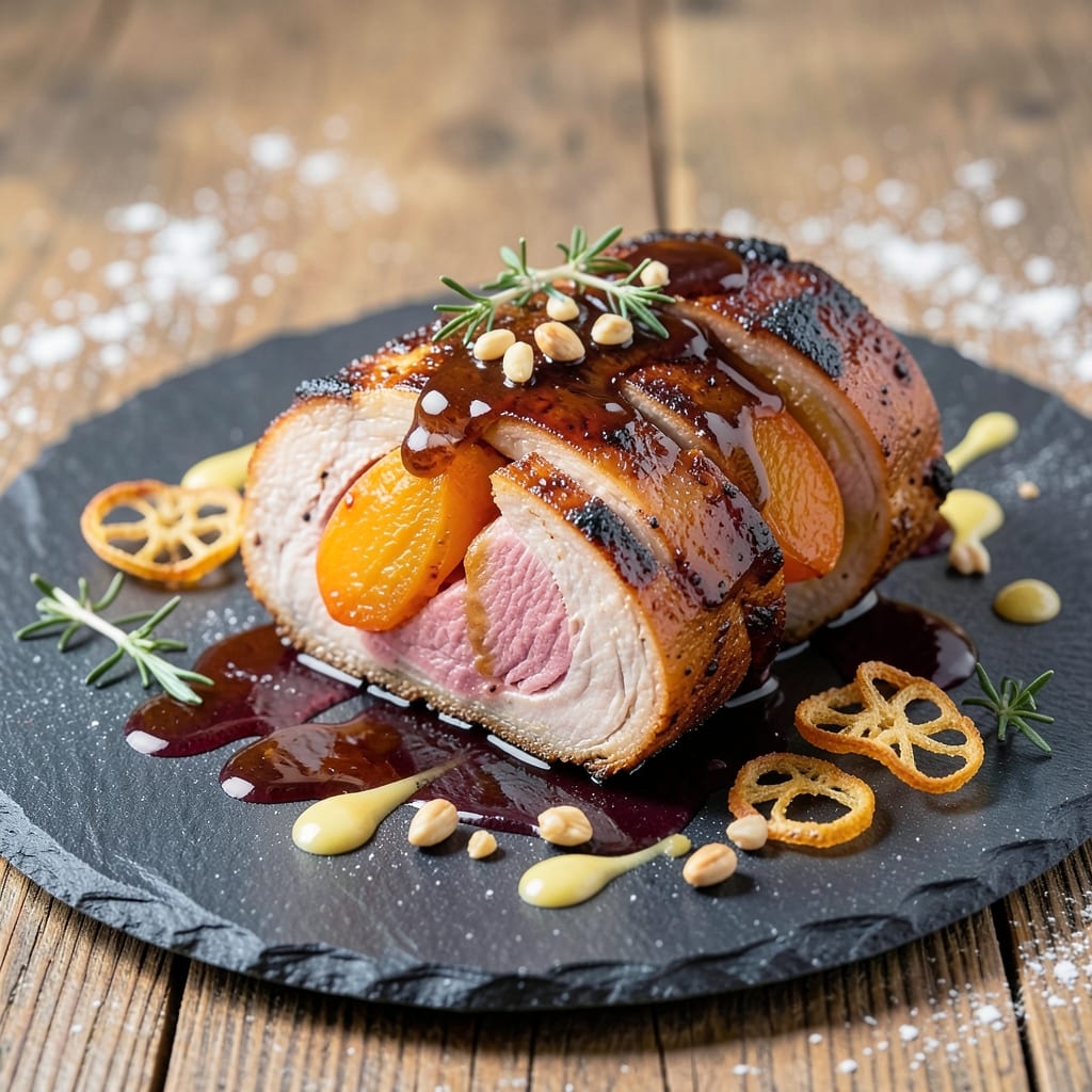 Apricot Stuffed Pork Tenderloin Recipe: Sweet-Tart Glaze Meets Juicy Core