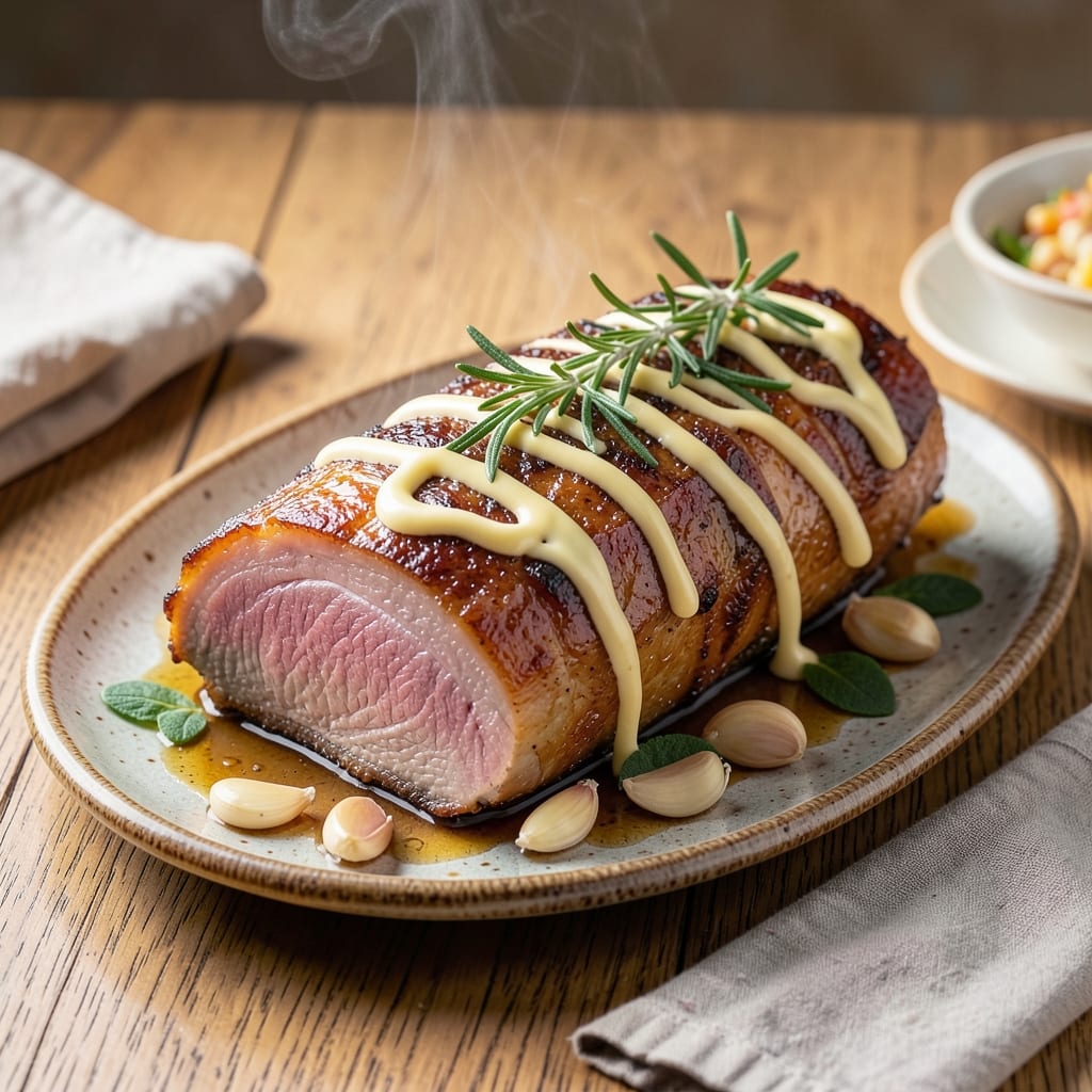 4-Pound Pork Loin Recipe: Herb-Crusted Oven Showstopper With Golden Crust